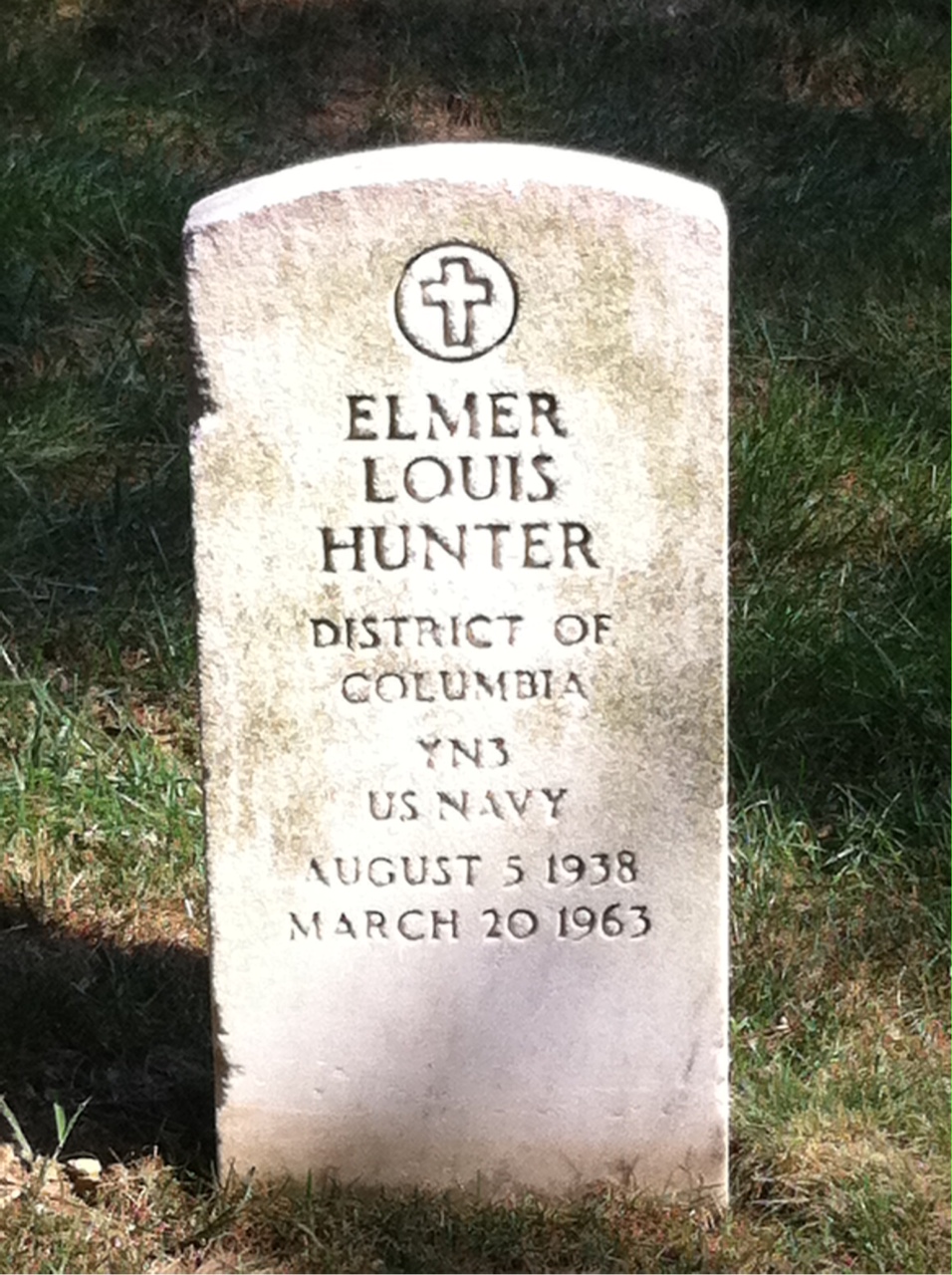 Headstone of Elmer L. Hunter