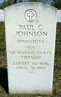 Headstone of Paul Conrad Johnson