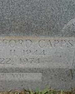 Headstone of Harry Clifford Capps
