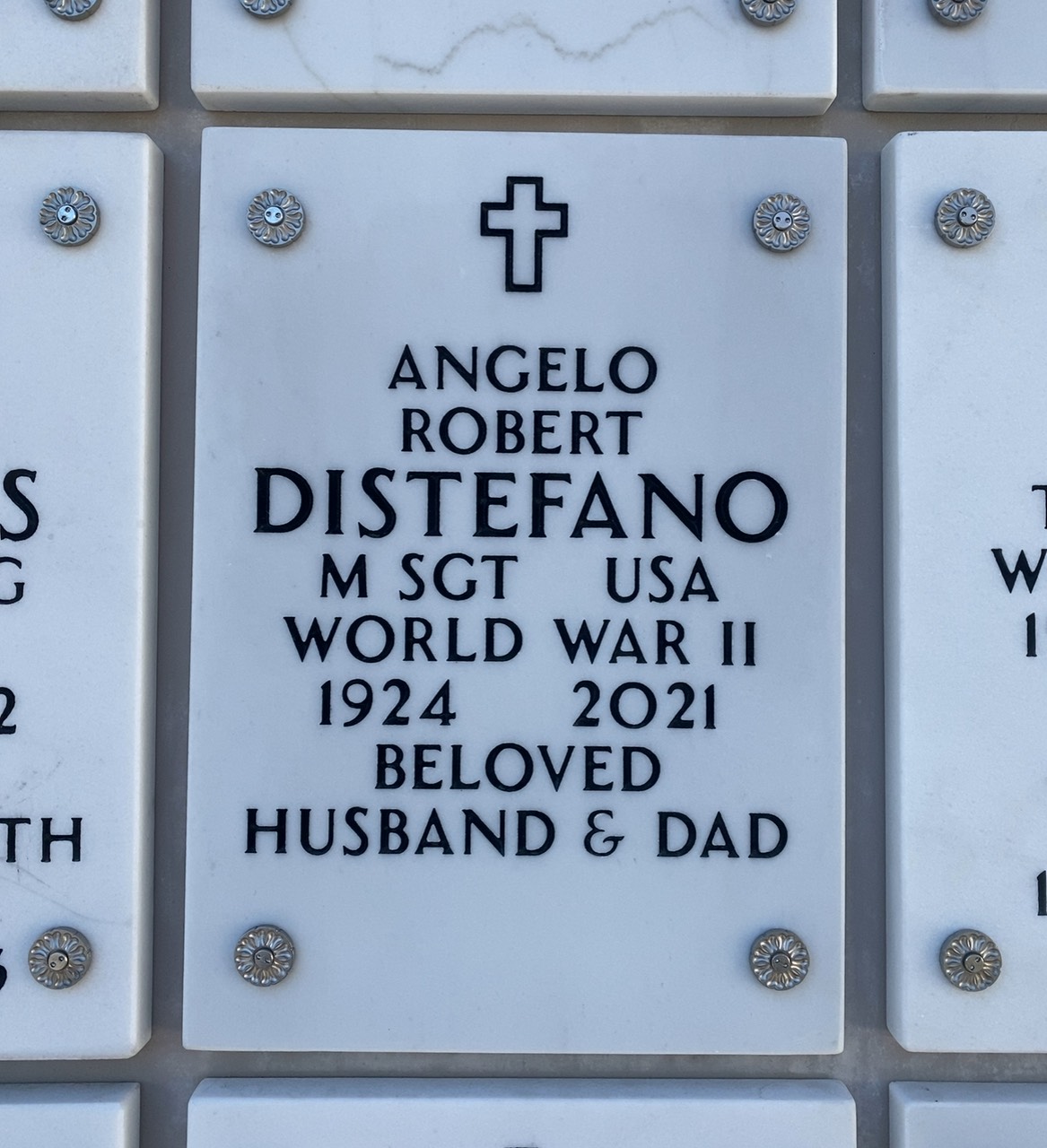 Headstone of Angelo Robert Distefano