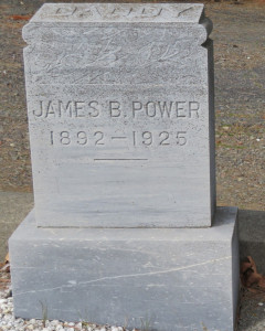 Headstone of James B. Power