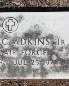 Headstone of Thomas C. Adkins Jr.