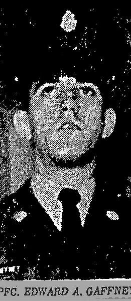 Headstone of Edward Albert Gaffney