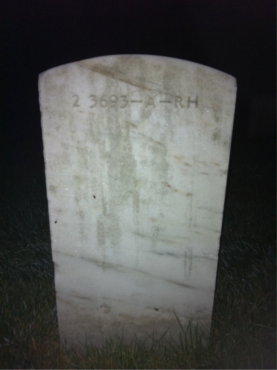 Headstone of John H Curran