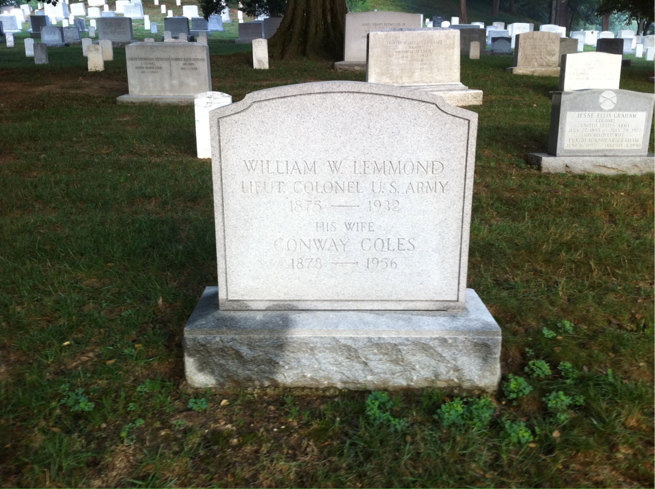 Headstone of Conway C Lemmond