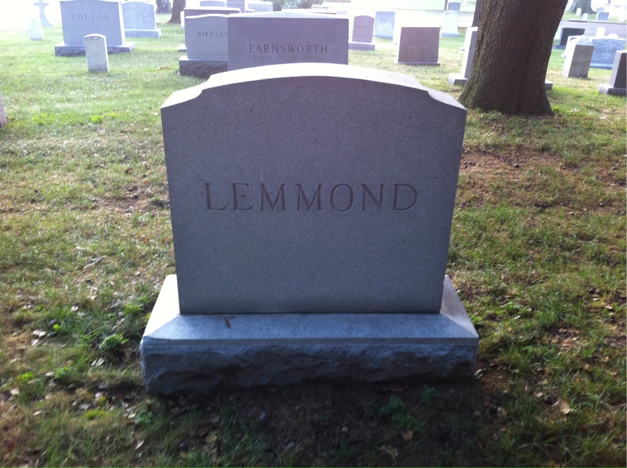 Headstone of Conway C Lemmond