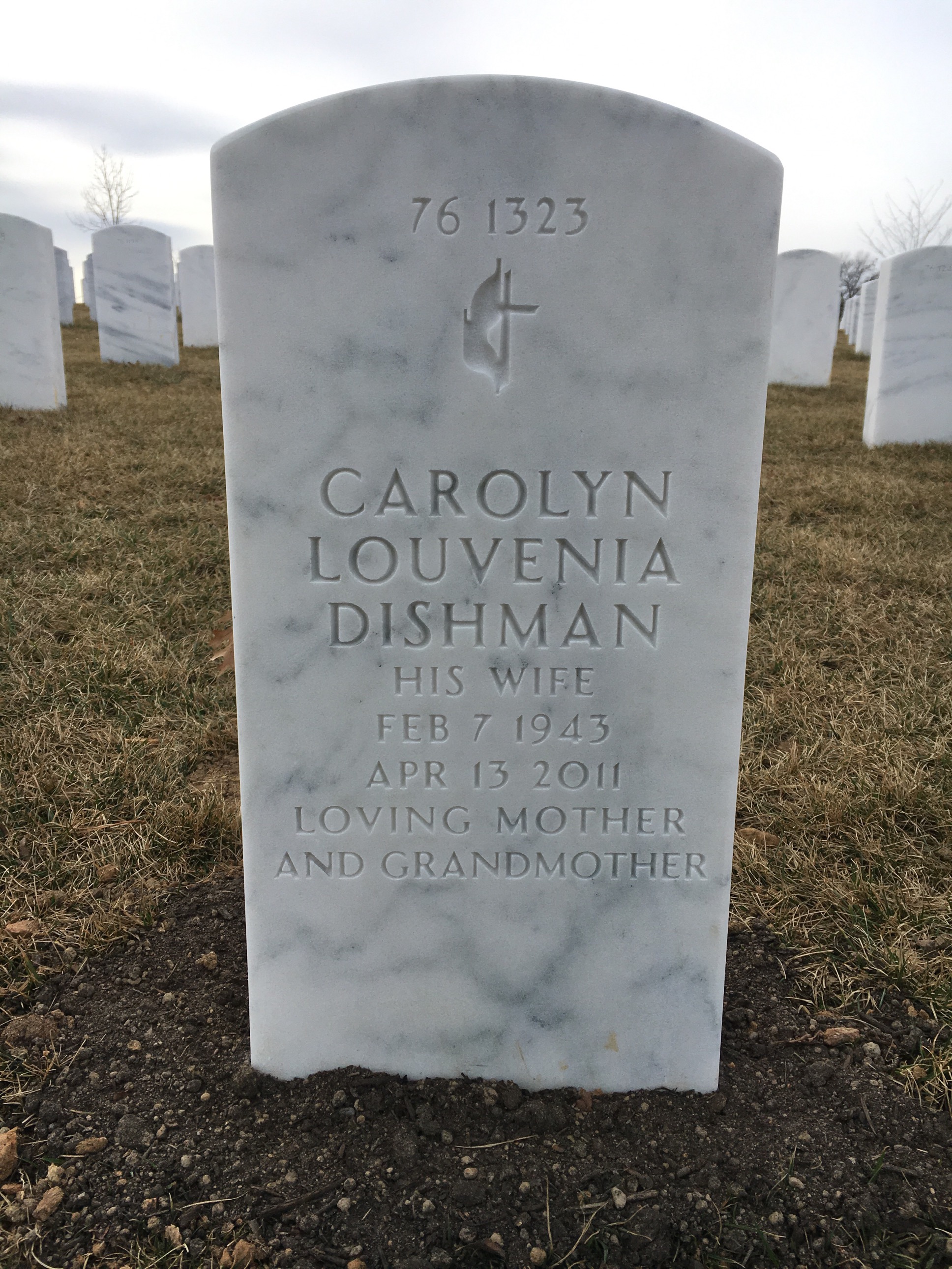 Headstone shared by 2 interments, including Ben Richard Bell