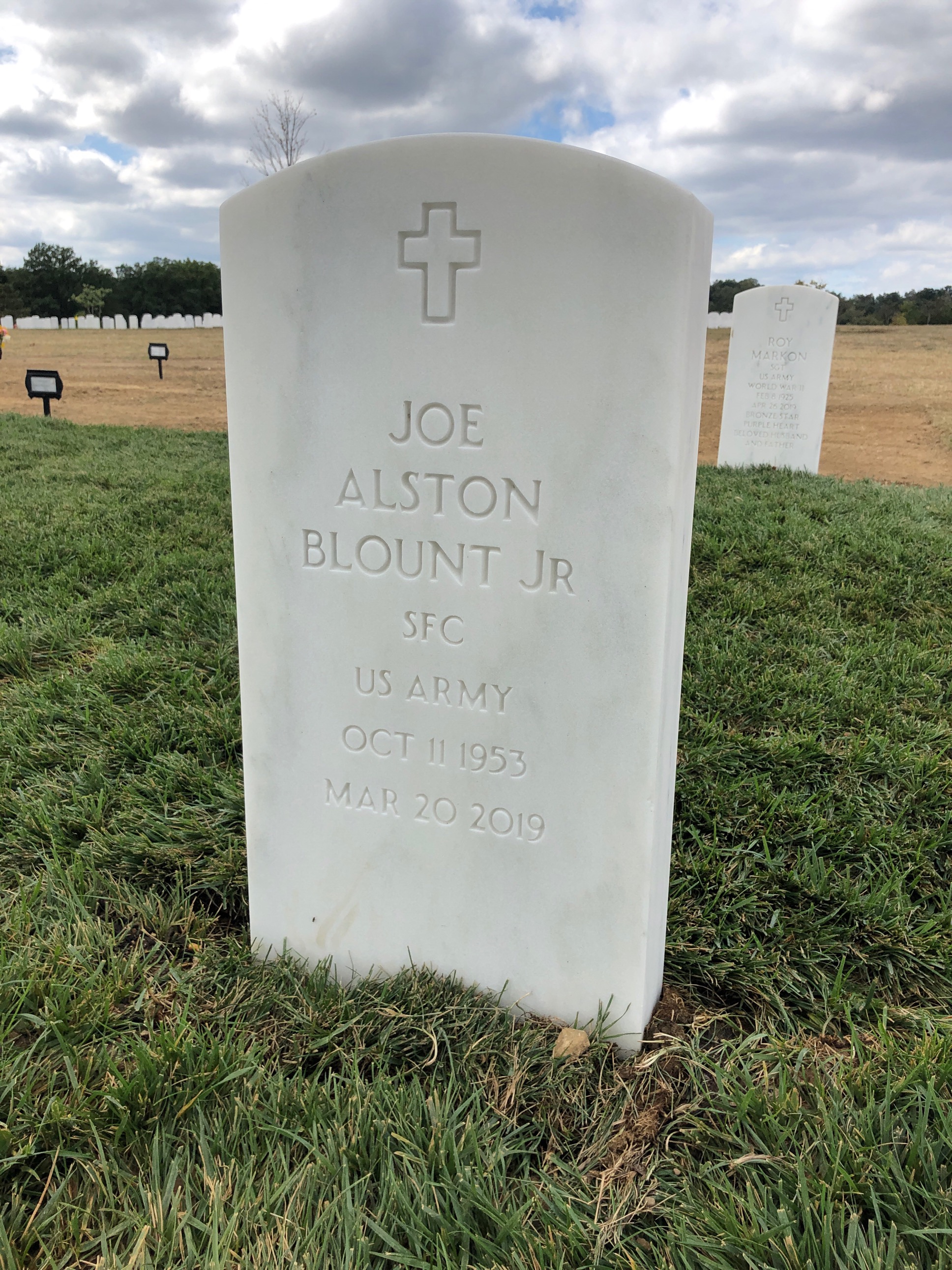 Headstone of Joe Alston Blount Jr.
