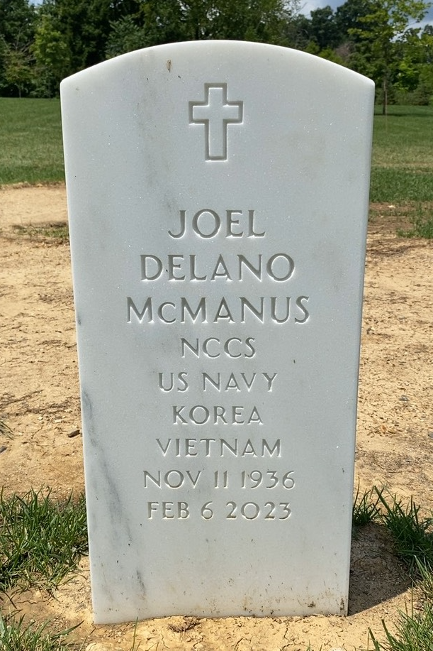 Headstone of Joel Delano McManus