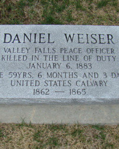 Headstone of Daniel Weiser
