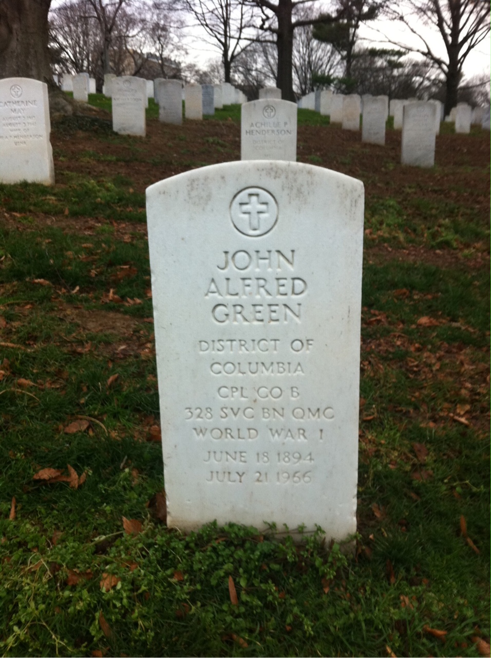 Headstone of John Allen Green