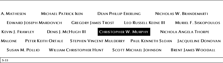 Panel S-33, South Pool, National September 11 Memorial