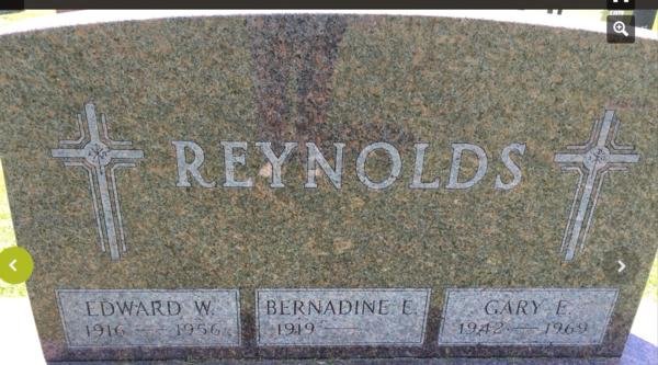 Headstone of Gary Edward Reynolds