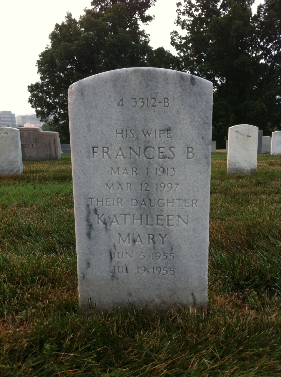 Headstone shared by 3 interments, including Joachim F Gaipa