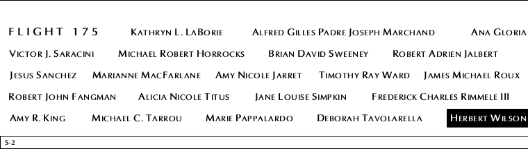 Panel S-2, South Pool, National September 11 Memorial