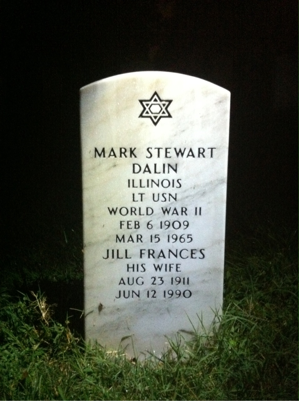 Headstone of Mark Stewart Dalin