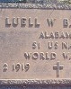 Headstone of Luell Wheeler Barrow