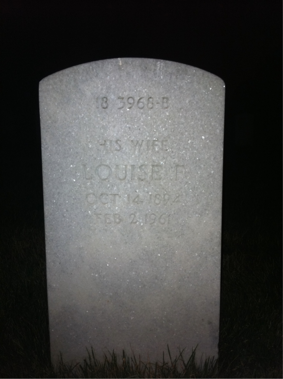 Headstone shared by 2 interments, including Ivan William Thompson