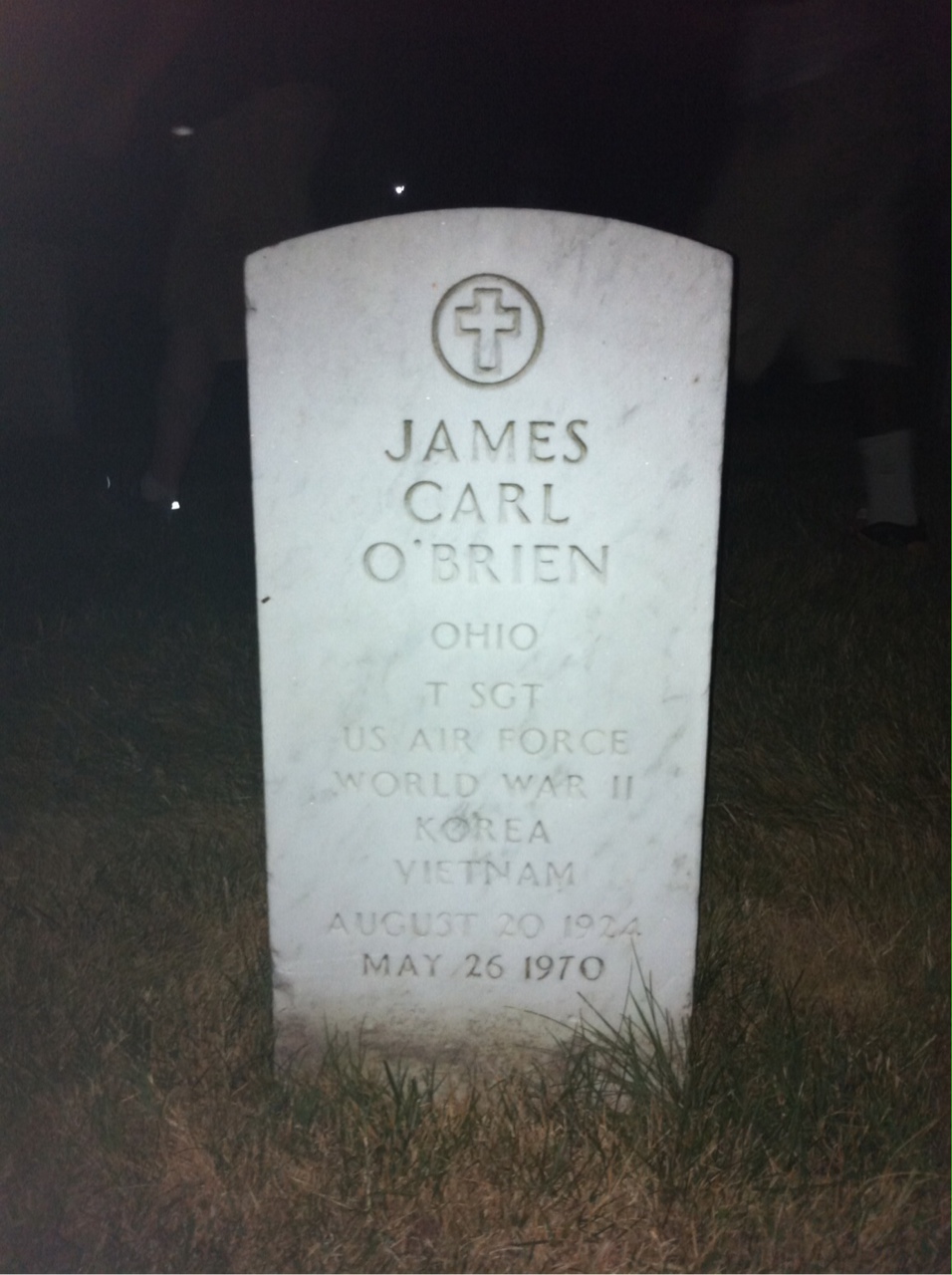 Headstone of James C O'Brien