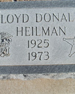 Headstone of Lloyd Donald Heilman