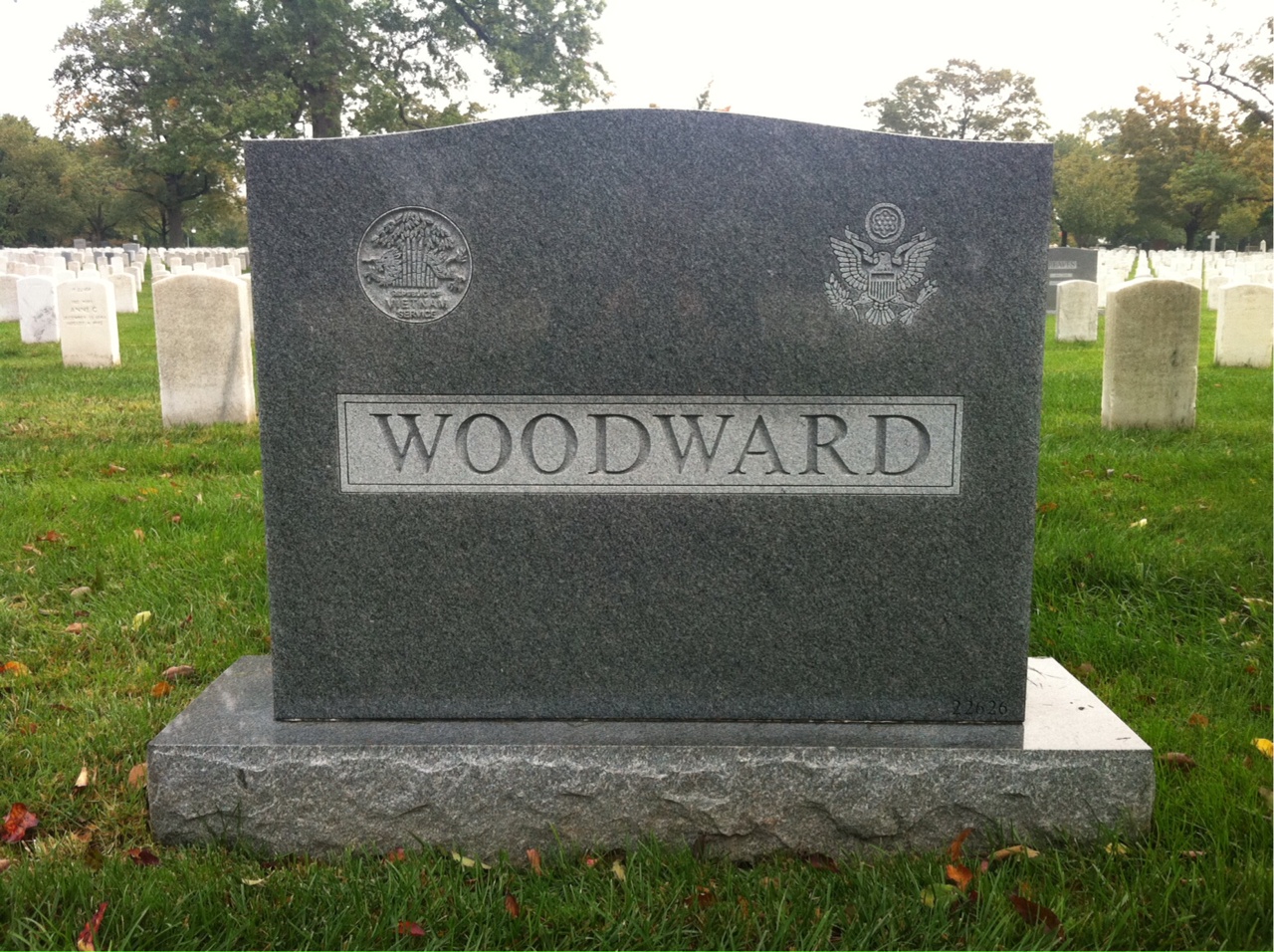 Headstone of Walter S Woodward Jr.