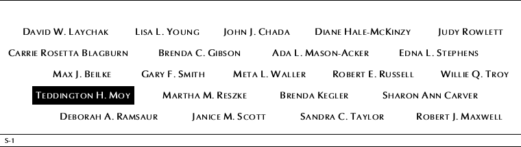 Panel S-1, South Pool, National September 11 Memorial