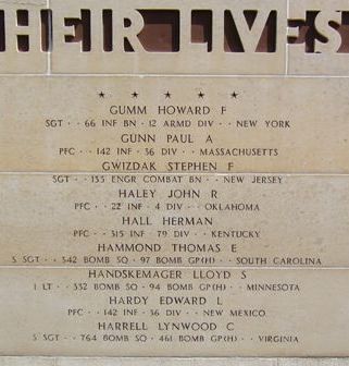 Headstone shared by 6 interments, including Lynwood Curtis Harrell