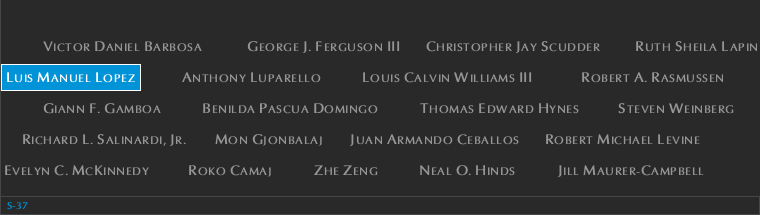 Panel S-37, South Pool, National September 11 Memorial