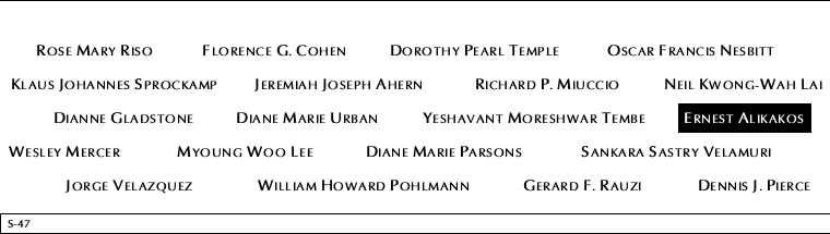 Panel S-47, South Pool, National September 11 Memorial