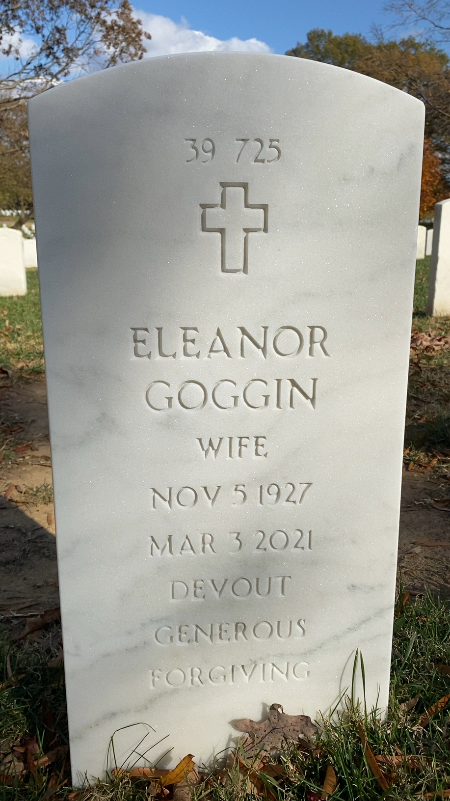 Headstone shared by 2 interments, including Ralph Lewis Isenburg