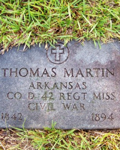 Headstone of Thomas L. Martin