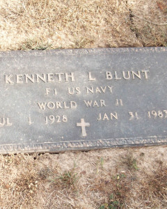 Headstone of Kenneth Lee Blunt