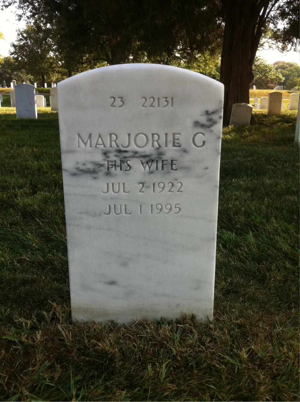 Headstone shared by 2 interments, including Robert I Eckstein