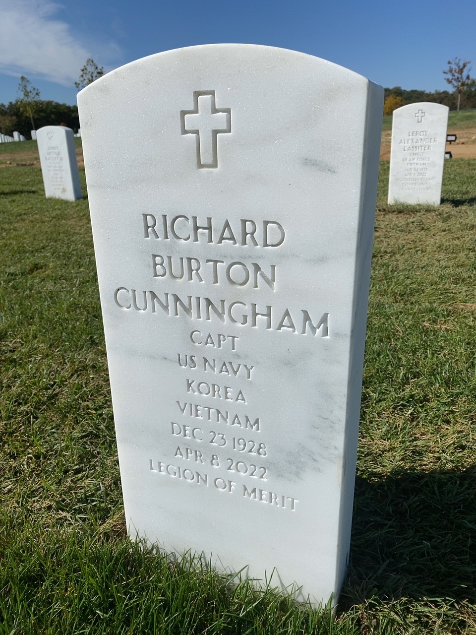 Headstone of Richard Burton Cunningham