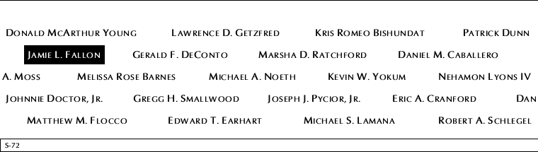 Panel S-72, South Pool, National September 11 Memorial