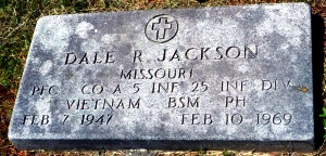 Headstone of Dale Raymond Jackson