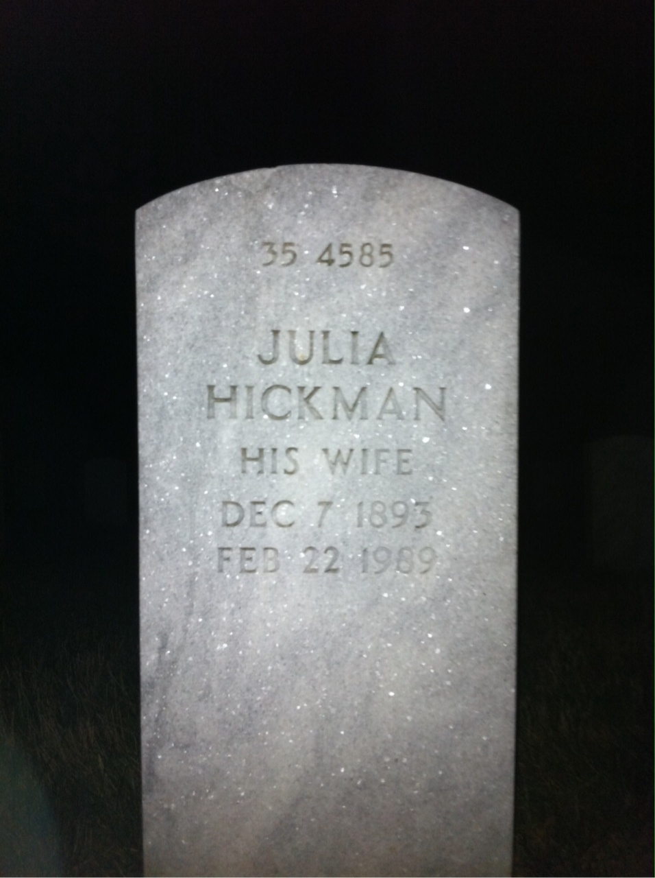 Headstone shared by 2 interments, including Norman D Jarvis