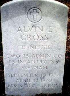 Headstone of Alvin Euclid Cross