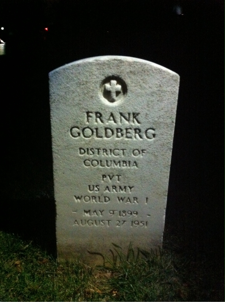 Headstone of Frank Goldberg