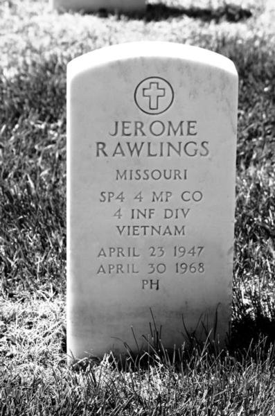 Headstone of Jerome Rawlings