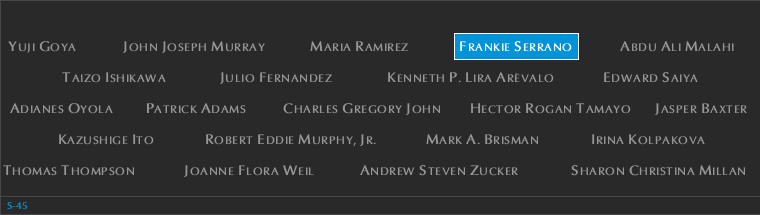 Panel S-45, South Pool, National September 11 Memorial