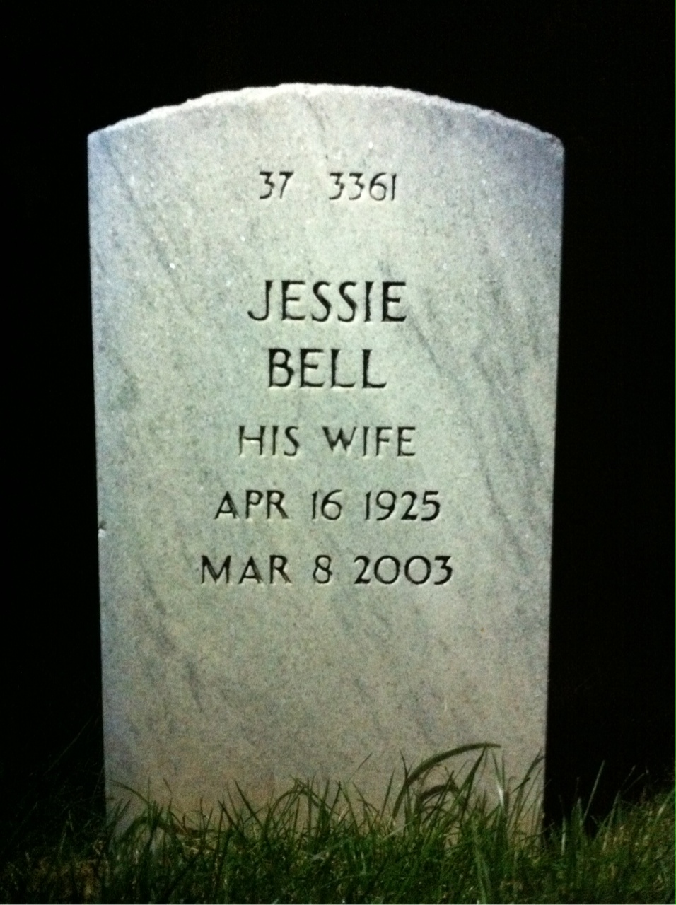 Headstone shared by 2 interments, including Henry S Washington