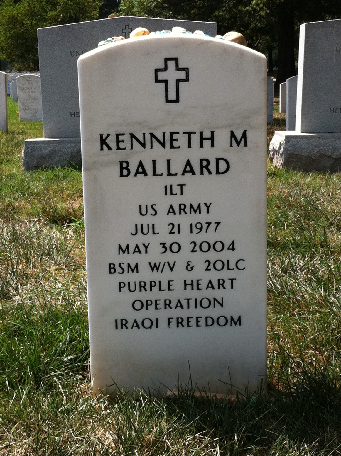 Headstone of Kenneth Michael Ballard
