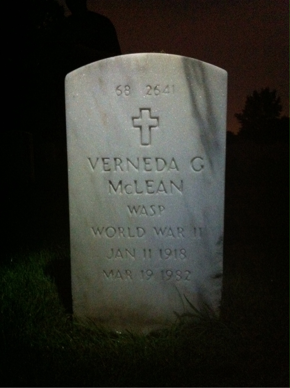 Headstone shared by 2 interments, including Edward R McLean