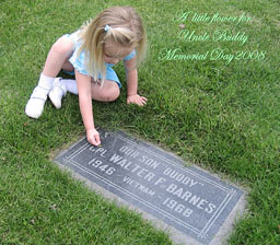 Headstone of Walter Frasier Barnes