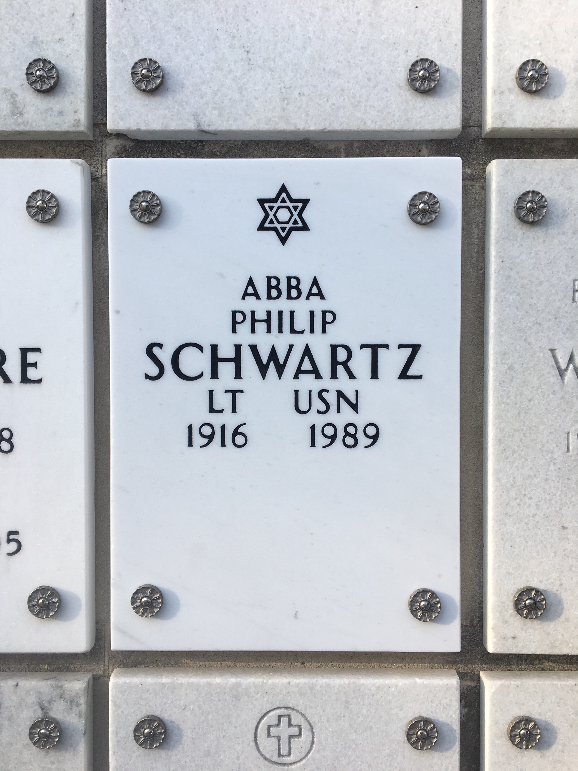 Headstone of Abba Philip Schwartz