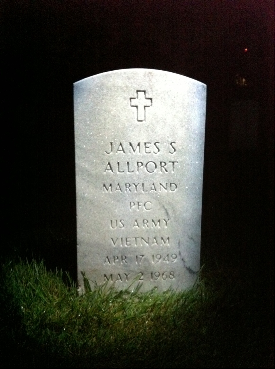 Headstone of James Sherwood Allport