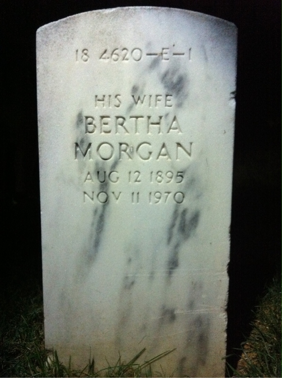 Headstone of Bertha M Mayer