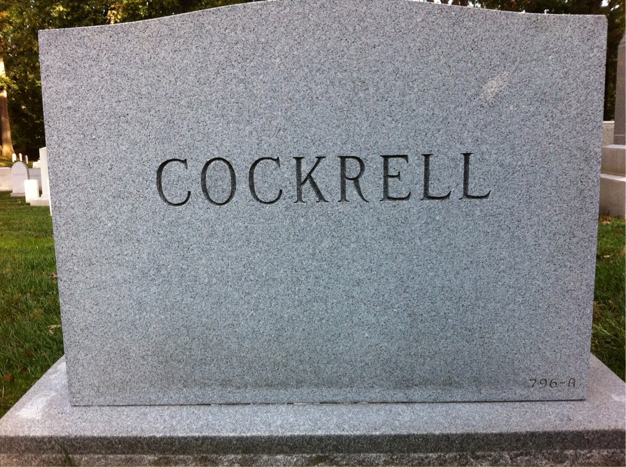 Headstone of James K Cockrell