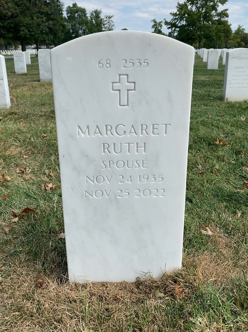Headstone shared by 2 interments, including Charles A Carroll Jr.